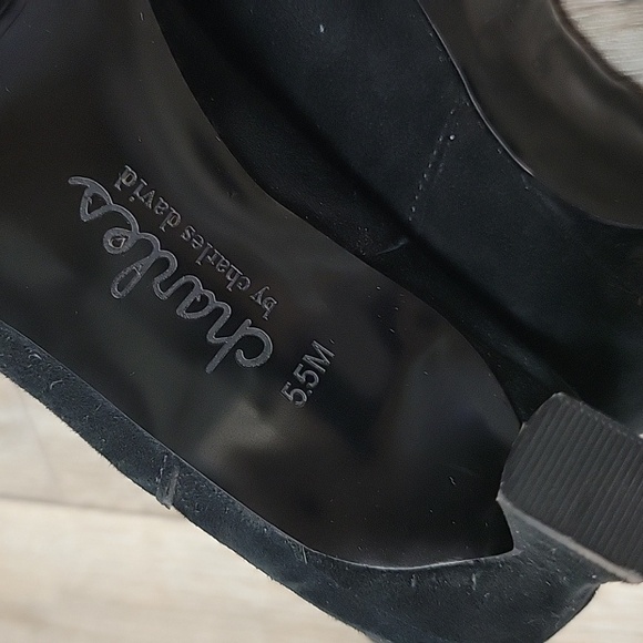 Charles By Charles David Size 5 1/2 Chisel Black Snip Toe Bootie - Picture 8 of 9